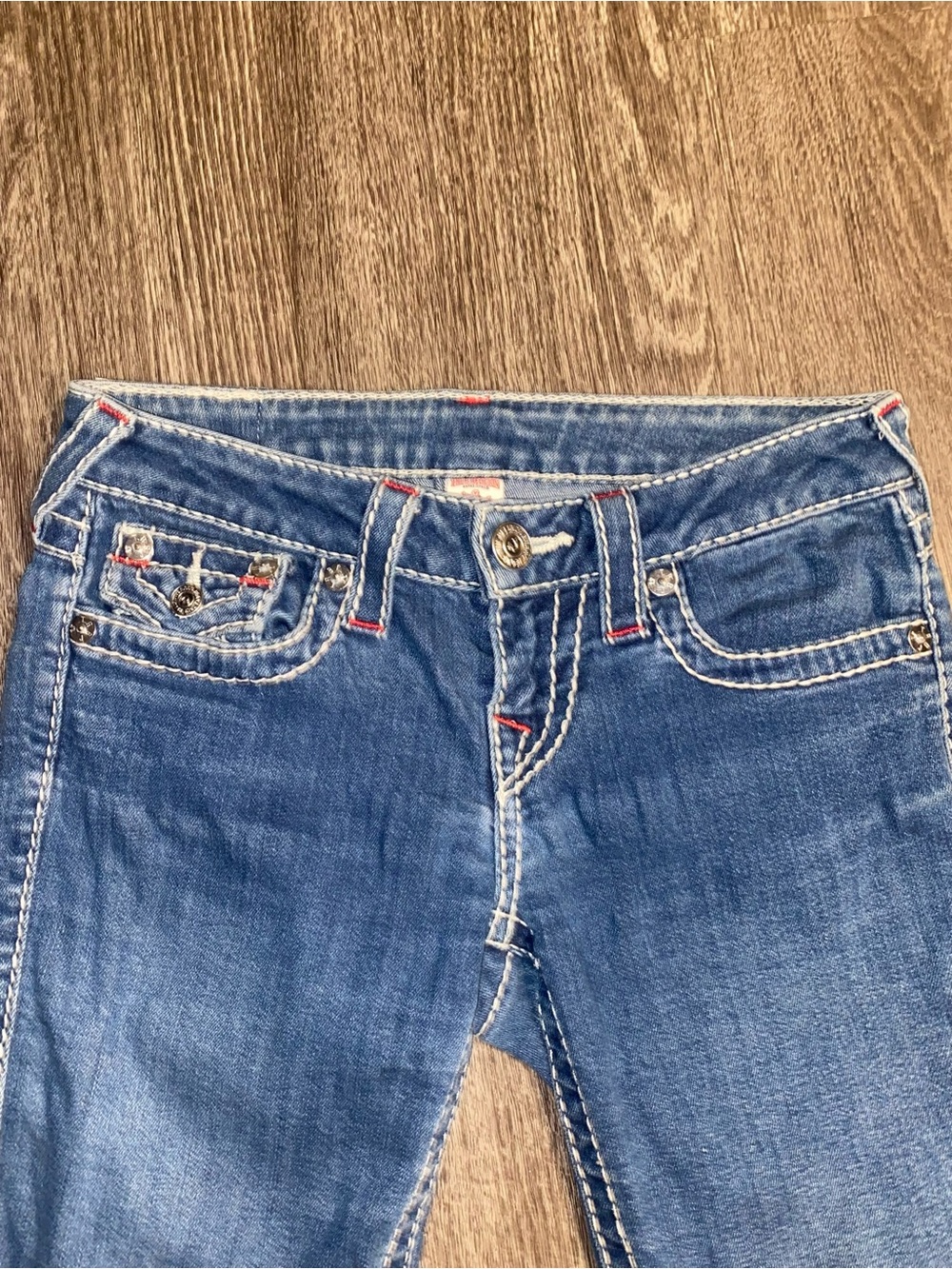 True Religion Skinny Jeans in Dark Blue Wash - Picture 5 of 9